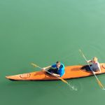 two people on a kayak